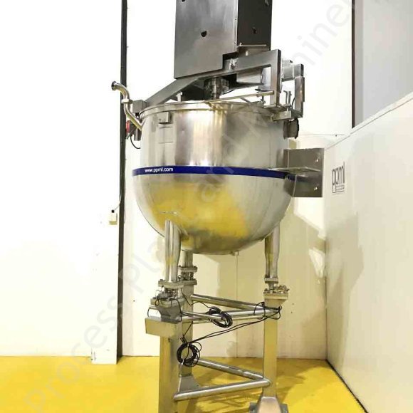 750 Ltr BCH Jacketed Tank with Top-Mounted Full-Sweep Scraped-Surface Mixer
